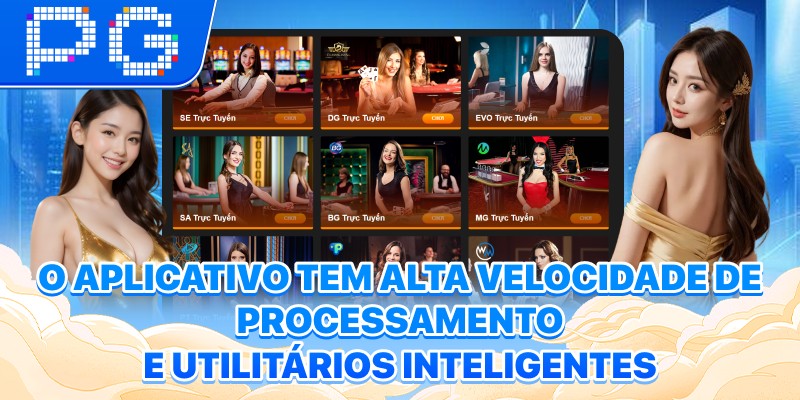 O aplicativo tem alta velocidade de processamento e utilitários inteligentes.
