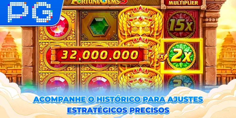 Acompanhe o histórico para ajustes estratégicos precisos