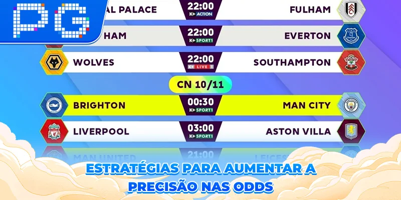Estratégias para aumentar a precisão nas odds