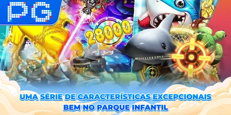 Uma série de características excepcionais bem no parque infantil